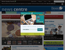 Tablet Screenshot of devonnewscentre.info